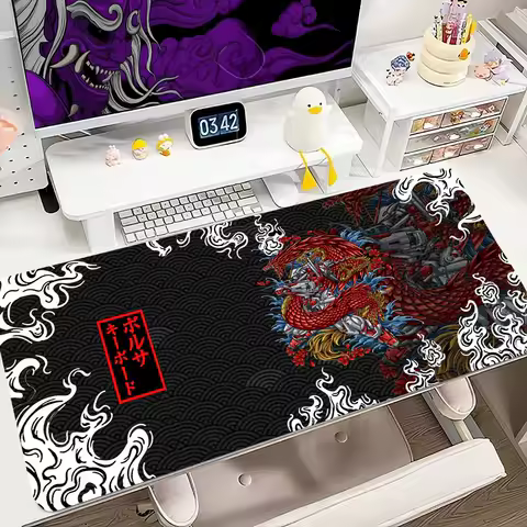 Japanese Art Dragon Mouse Pad 900x400MM Large Gaming Mousepad Keyboard Gamer Rubber Anti-wrinkle Anti-Slip Bottom Desk Mat