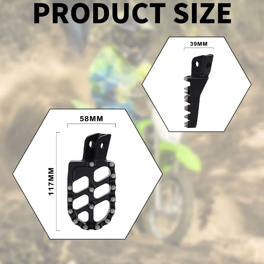 Motorcycle Accessories Pedal Footrest Foot rests Foot Pegs Footpeg For kawasaki KLX110 KLX 110 KLX110L KLX 110L KX60 KX 60