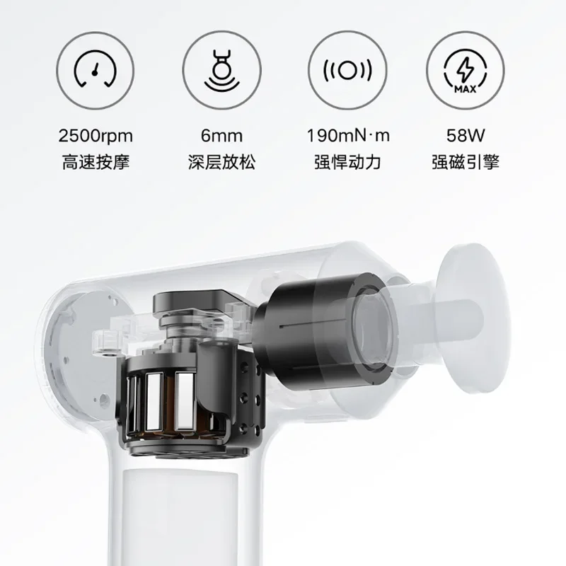 Xiaomi Mijia Mini Fascia Gun 2C Thrust 12kg Smart Gear Memory 350g Portable 2500rpm High Speed Pocket Massager For Men Women