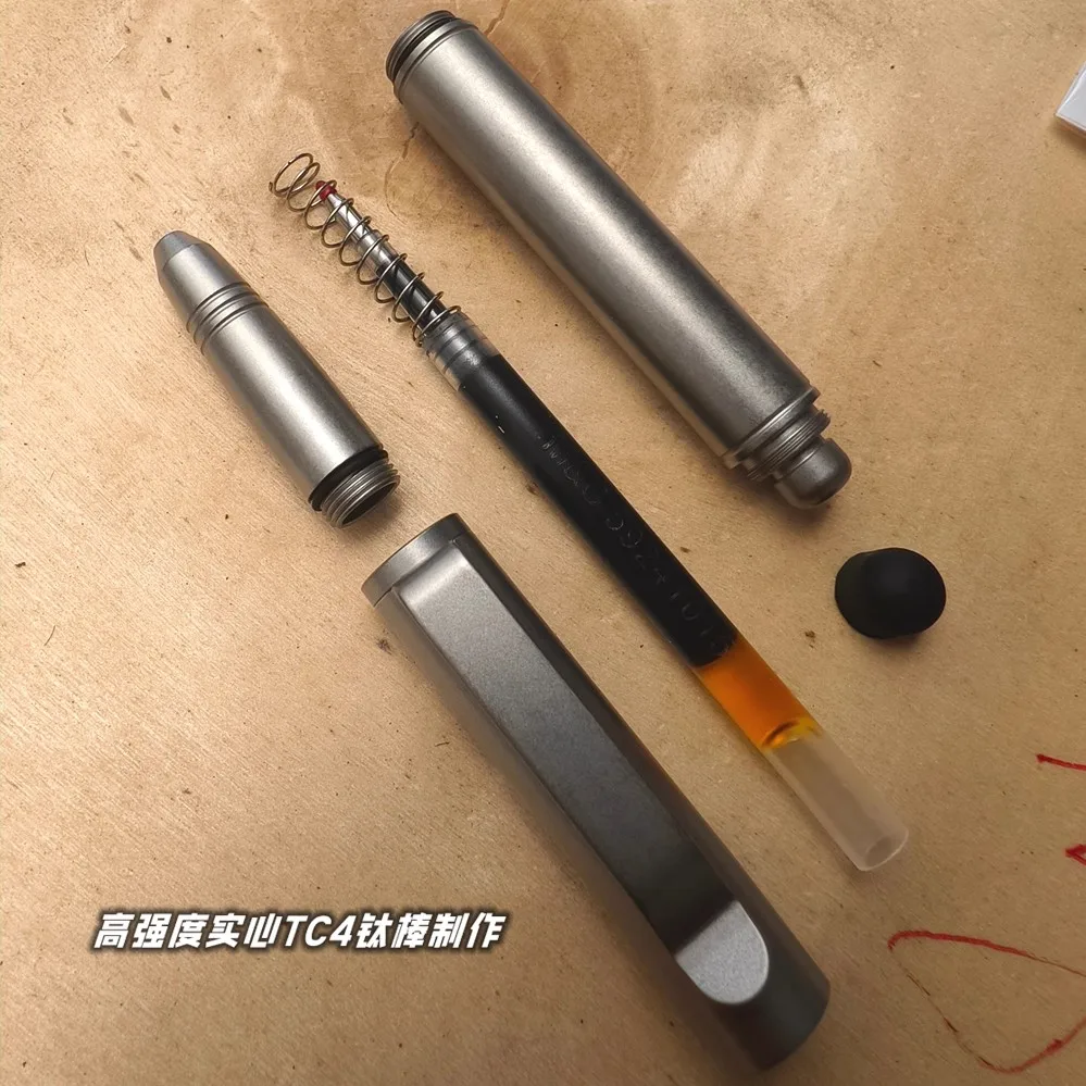 

Цельная шариковая ручка TC4 EDC из титанового сплава со стилусом