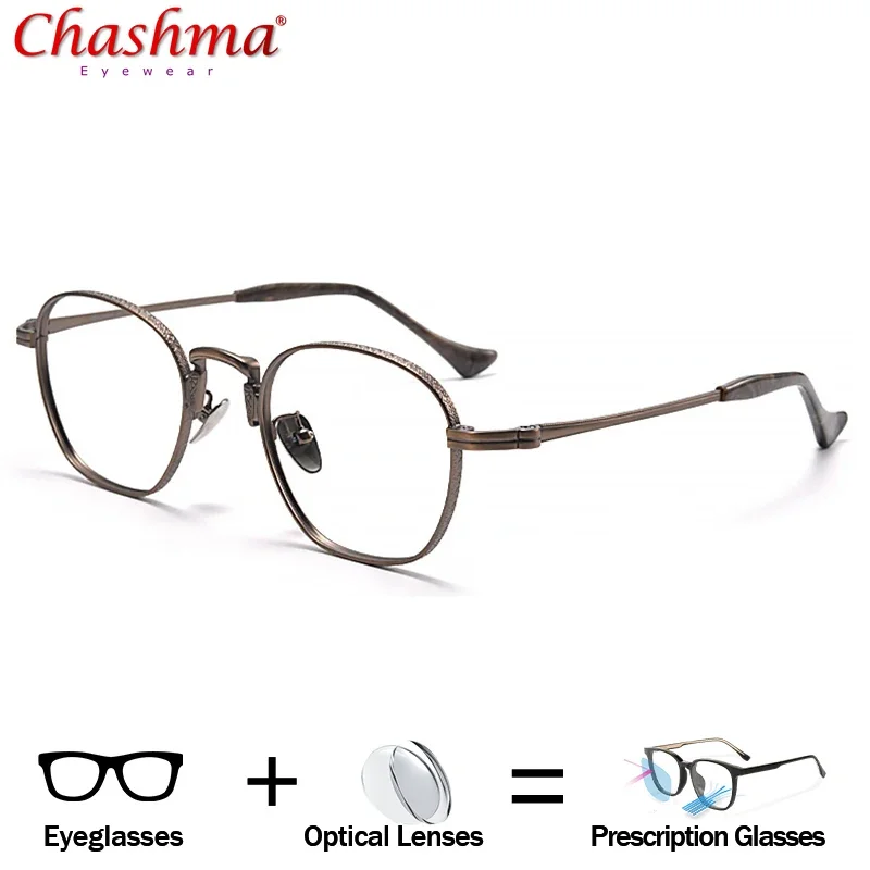 

Round Doctor With Prescription Glasses Men Titanium Photochromic Multifocal Optical Eyeglasses 1.74 Progressivec Eyewear Retro