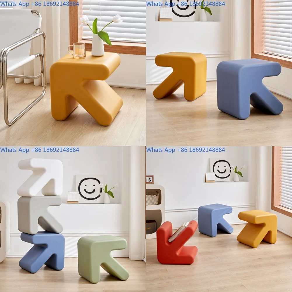 

Plastic Stool for Low Chair Modern Simple Design Suitable for Living Room Entryway or Store Use Lightweight Durable