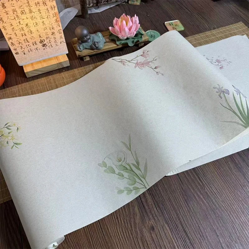 34cm x 17.5m Half-Ripe Calligraphy Paper Roll, 