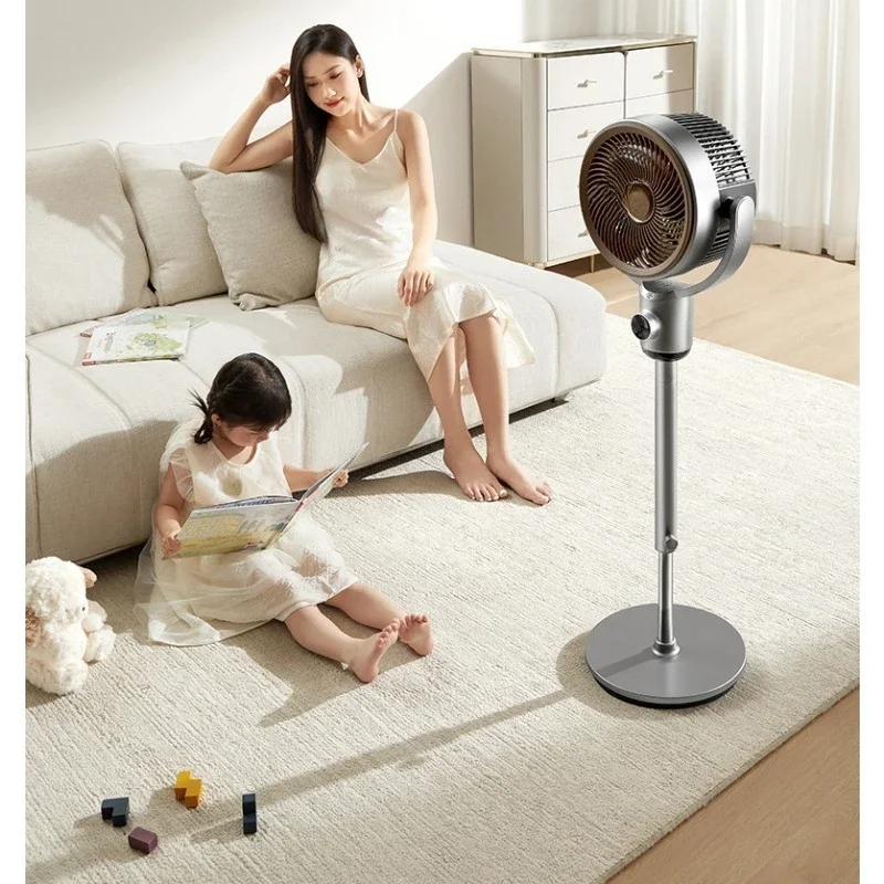Air circulation fan household bedroom voice static wind floor fan table vertical fan