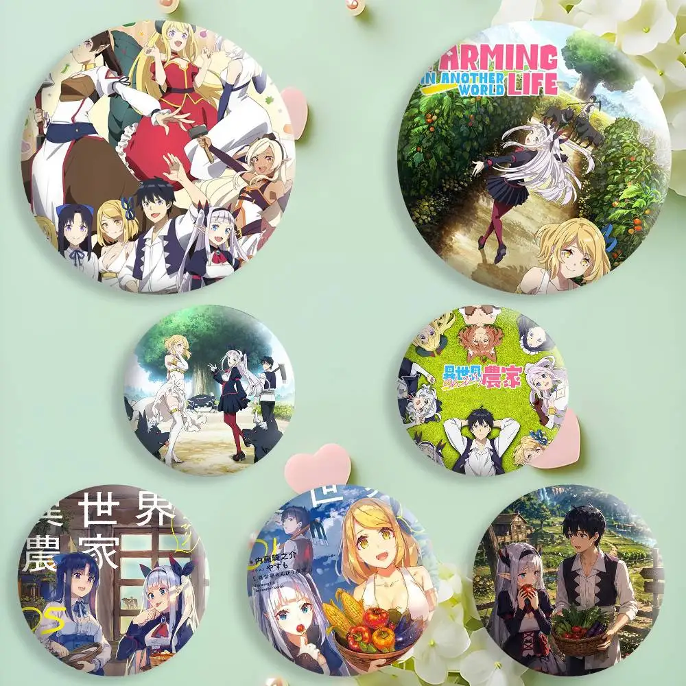 

Farming Life in Another World Button Pins Backpack Clothing Decor Brooch Badge Jewelry Gifts for Kids