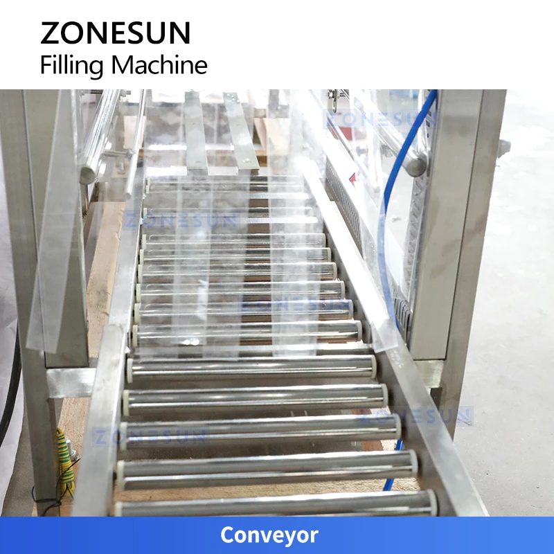 Zonesun máquina tampadora de enchimento de água em barril, enxágue automático de garrafa, 5 galões, embalagem de vedação de água potável ZS-XG100J