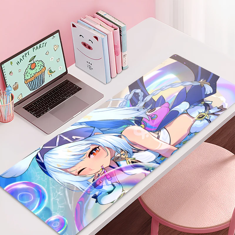 

Mousepad Large Genshin Impact Mualani Gaming Keyboard Gamer Mouse Pad on The Table Desk Mat coaster PC carpet Anime Mouse Mats