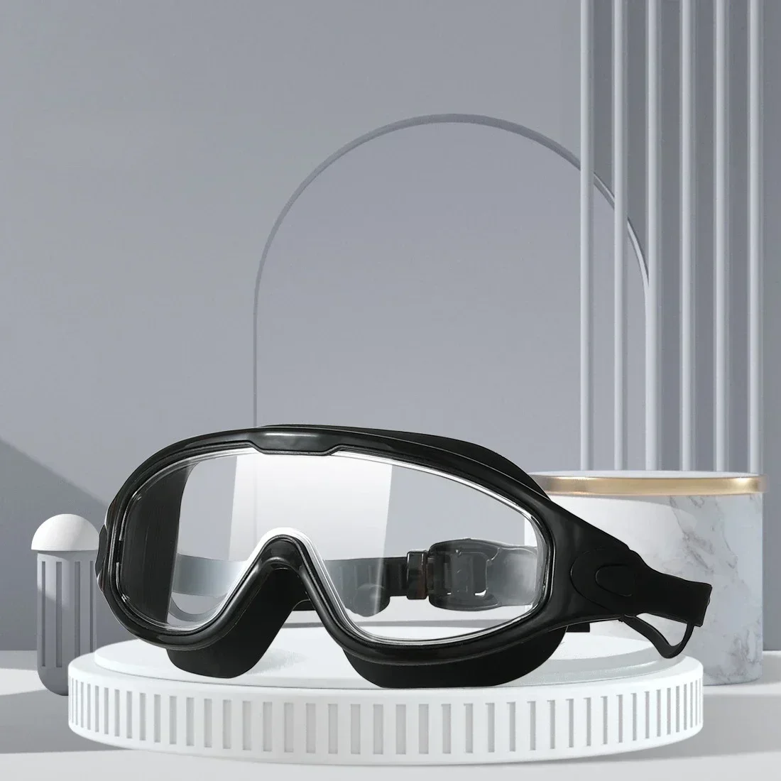 Big Frame Swimming Goggles for Adult Children Waterproof Swimming Glasses HD Anti-fog Diving Goggles Swim Eyewear Sports Goggles