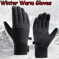 Autumn Winter Warm Gloves, Touch Screen Compatible with Men's and Women's Simple Cold Resistant Gloves, Suitable for Outdoor