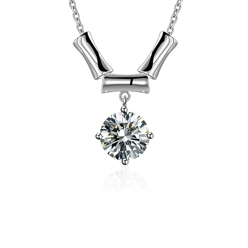 

ZFSILVER Fashion Trendy s925 Silver Luxury Moissanite Design Waist Necklace Charms Women Accessories Party Jewelry Gift MS-1267B