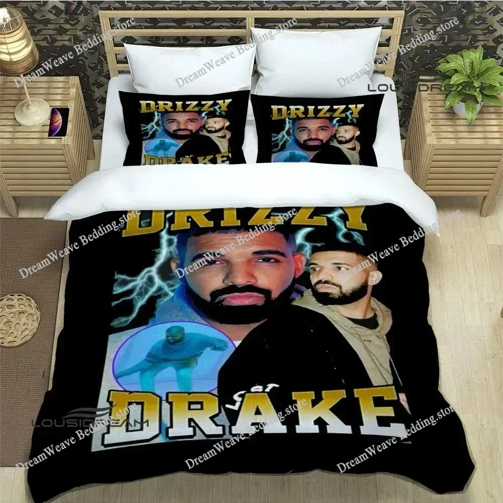 Rapper Drake 3D Printed Bedding Sets Exquisite Bed Supplies Set Duvet Cover Bed Comforter Set Bedding Set Luxury Birthday Gift96