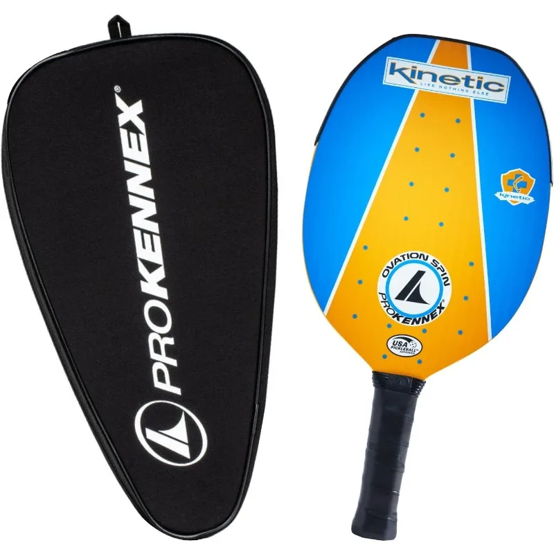 Spin Model with Paddle Cover - Pickleball Paddle with Graphite Inlay and Textured Surface - Comfort Pro Grip - USAPA Approved