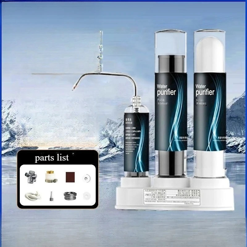 Filtr do wody pitnej pod zlew kuchenny z kranem redukuje bakterie, metal, ołowiu, chlor i zapachy.