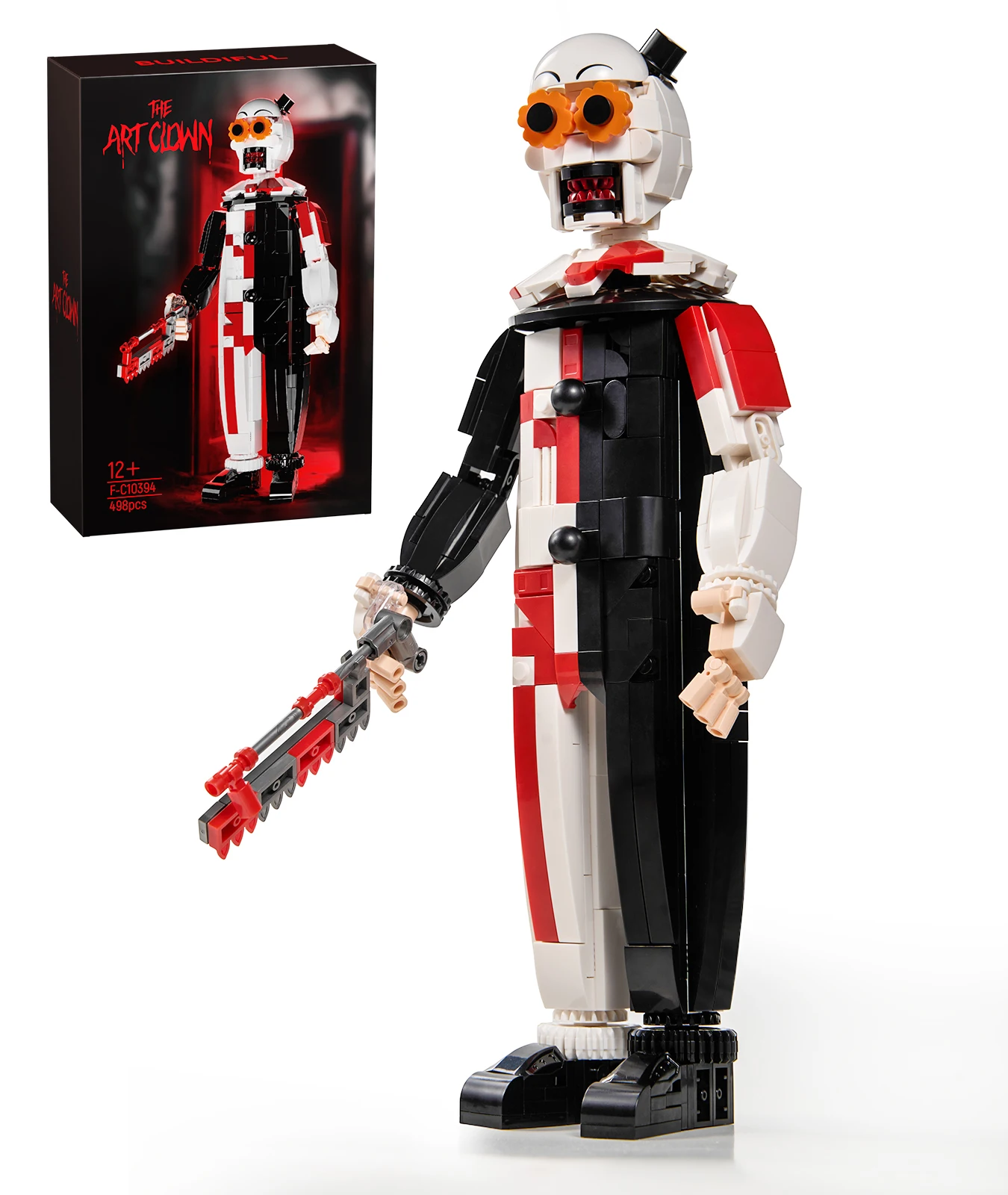 

Набор строительных блоков клоуна, наборы для фильмов ужасов на Хэллоуин, фигурки, модель игрушки, подарки для любителей кино, дети, мальчики и девочки (498 шт.)