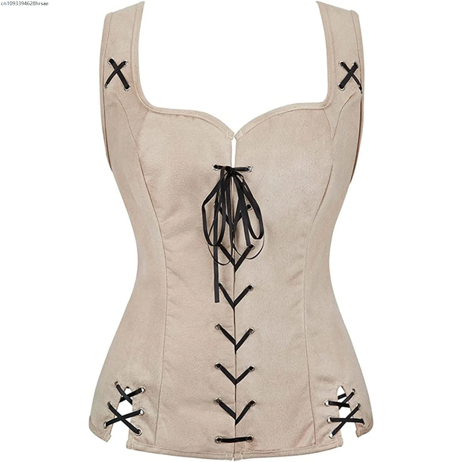 أزياء عصر النهضة للنساء مشدات القراصنة الدانتيل يصل المشدات خمر الباسك القرون الوسطى الصدار فايكنغ سترة وتتسابق هالوين #5