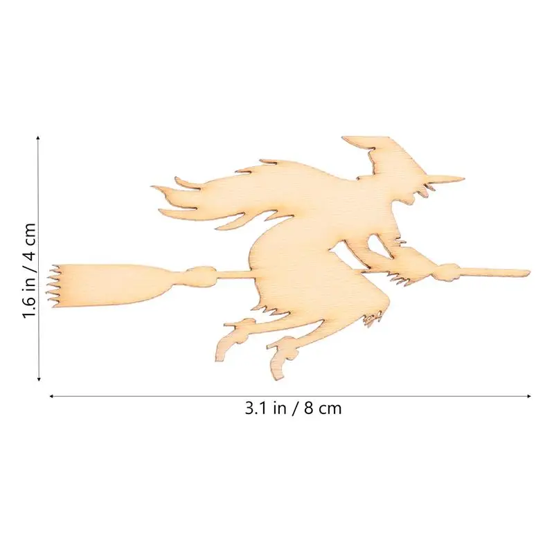 이빙 20 шт. Хэллоуина, тыква, ведьма, пуста деревянная стружка, украшение, деревянная вывеска, сделай сам, пустые деревянные доски, сделай сам,