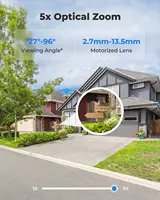 Hikvision Compatible 8MP 4K PTZ IP Camera Outdoor Dome Onvif PoE 5X Optical Zoom CCTV Audio AI Auto Tracking Surveillance Camera 3