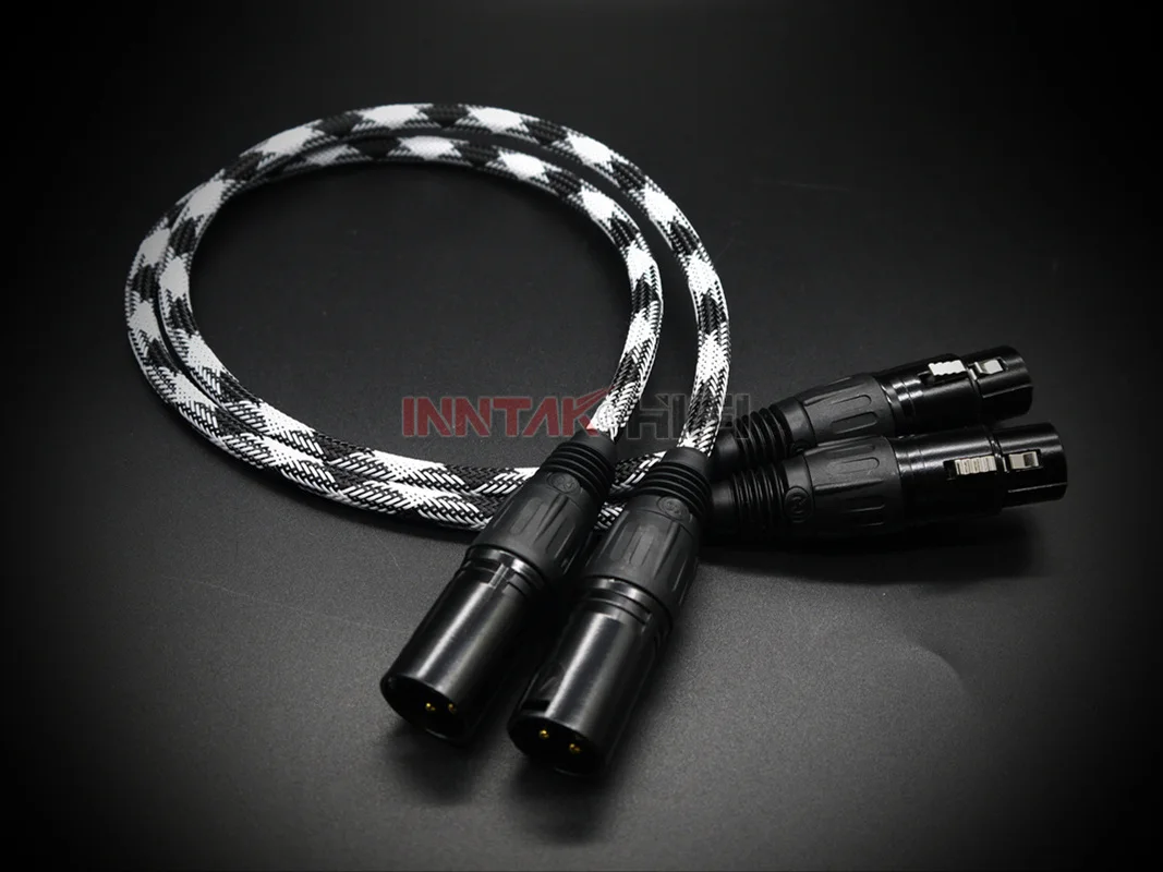 1Pair HIFI CANARE Professional 3Pin XLR To XLR Audio Cable For Amplifier DAC / 0.2M- 5M NO1095