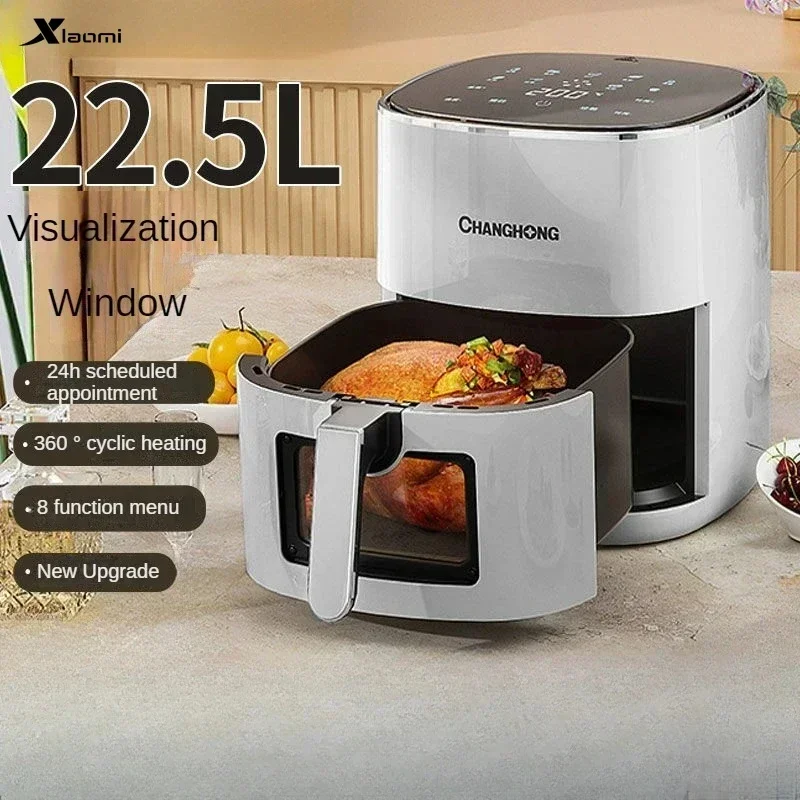 

Многофункциональная фритюрница с визуализацией для дома, новая духовка большой емкости, интеллектуальная безмасляная электрическая фритюрница с подогревом, новинка