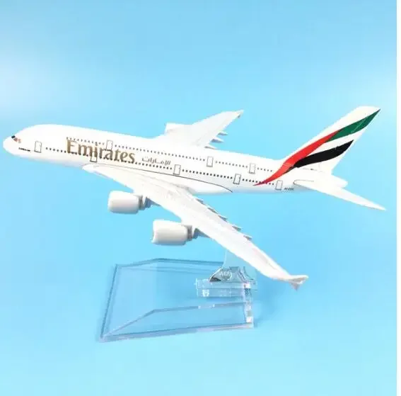 16CM Emirates Airlines A380  DUBAI airlines  Airplanes Plane Model Diecast Aircraft Toys Airliner Model Kids Gift