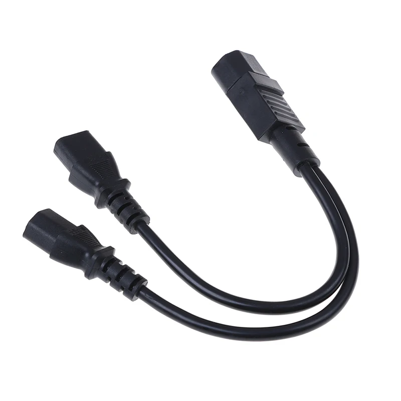 UPS server C14 to C13 Y splitter extension cable PDU.PSU power cable cord 30cm Pin Zi power cord with one to two C14 plugs