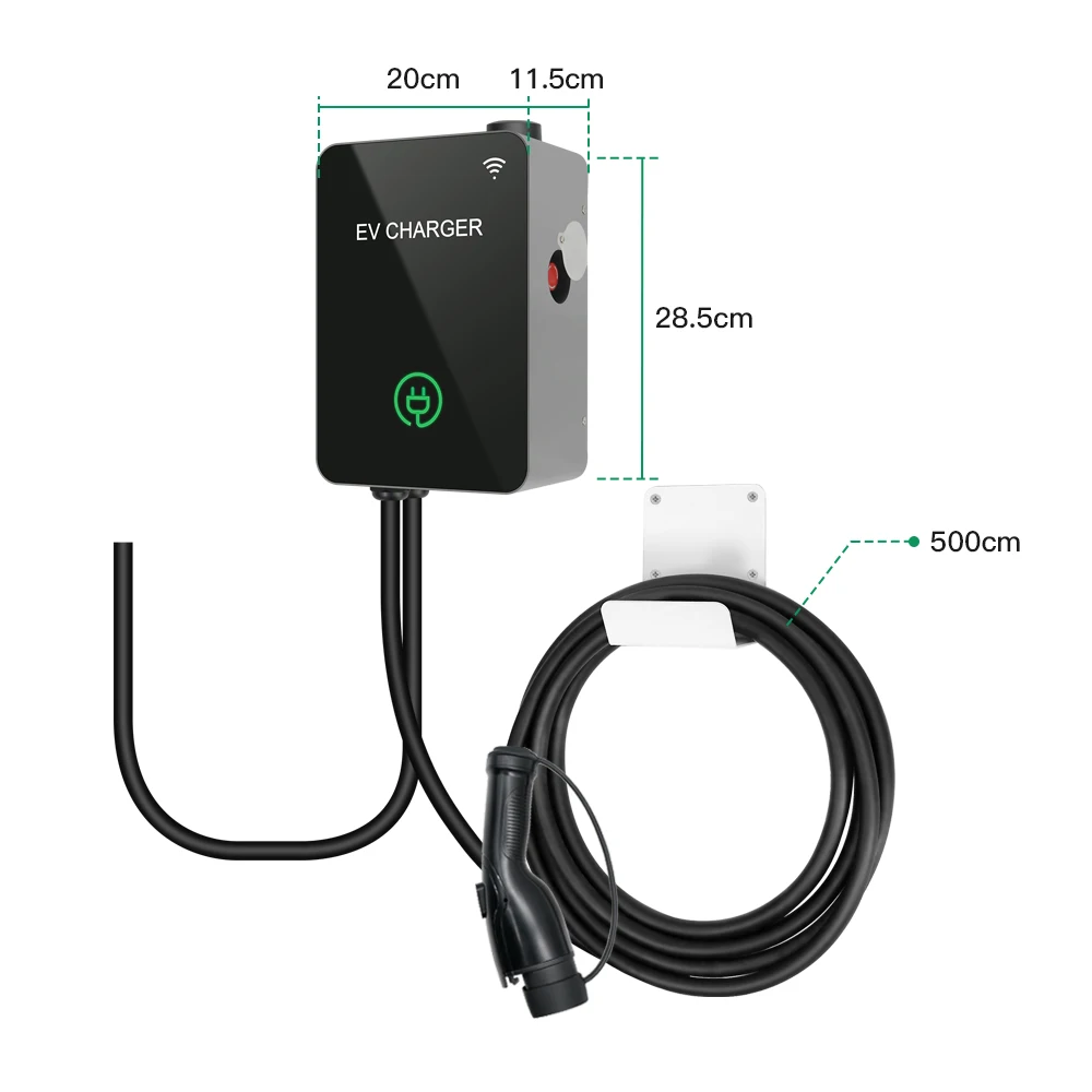 Chiefleed Walbox Station 7kw GBT 3P 22KW 32A Use for China Cars Standard for ID4 6 EV Home Charging 380V WIFI Remote Operate