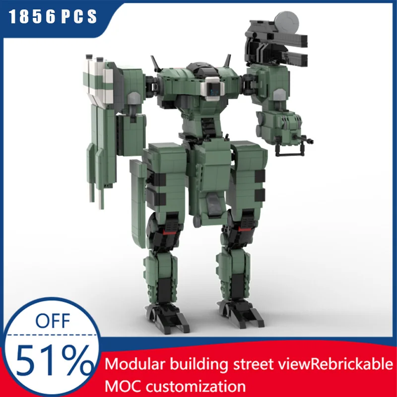 

1856 PCS Famous Game Heavy Combat Armor Technical Building Bricks Model Display Block Toy For Adults Assembly Set Festival Gifts