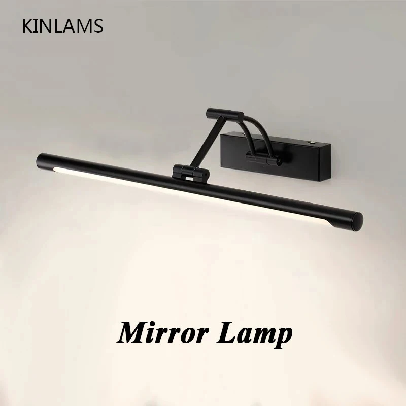 Wall Sconce Bathroom Mirror Wall Lamp LED Metal Foldable Cabinet Wall Light Nordic Simple Modern Dresser Lamp Cosmetic Lighting