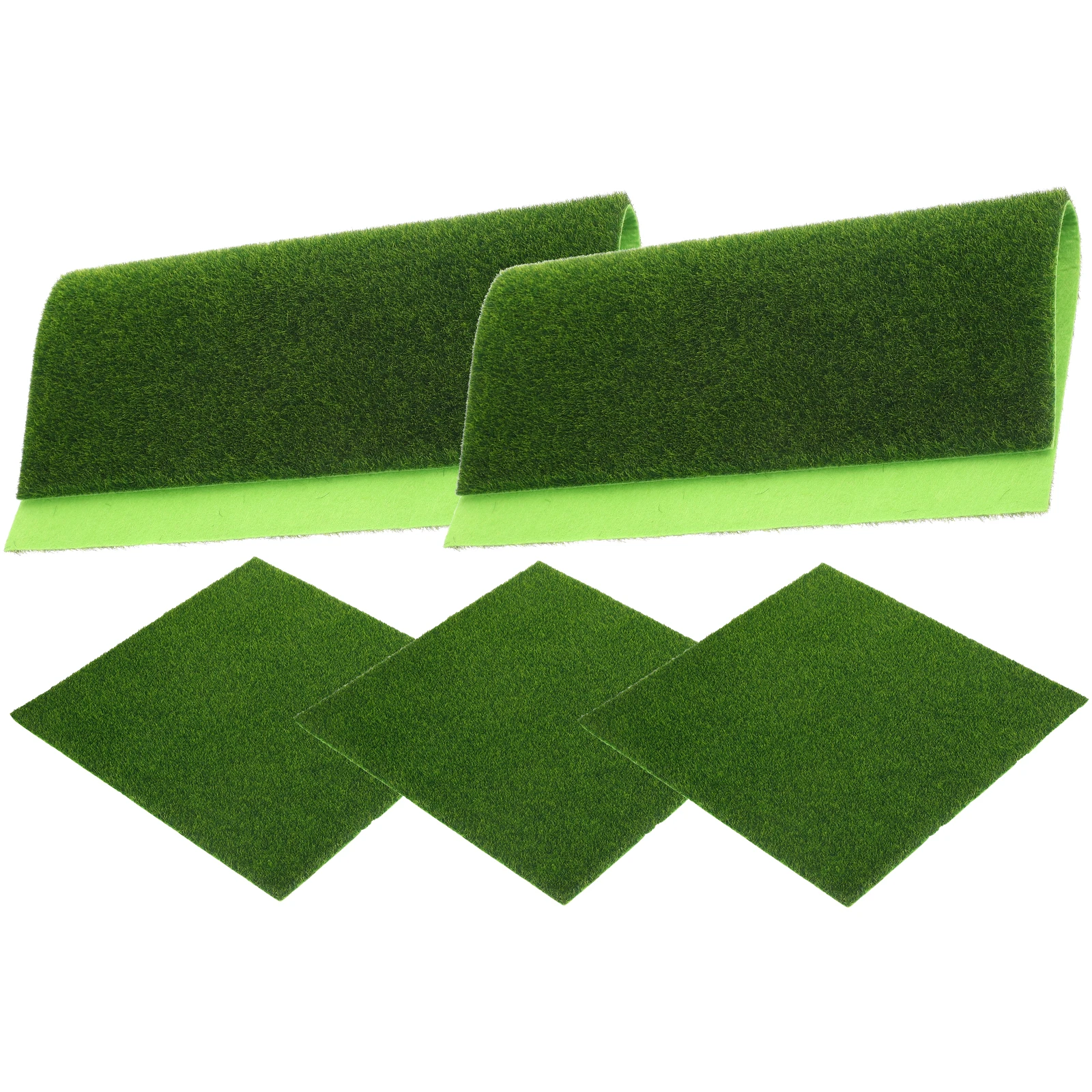 5 stücke Kunstrasen PVC Stoff Simulierte Rasen Micro Landschaft Zubehör Gefälschte Moos Rasen Wohnkultur Mini Garten DIY Handwerk
