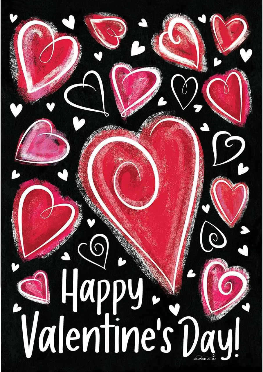 Briarwood Lane Valentine Heart Dance Garden Flag YYD EEZ