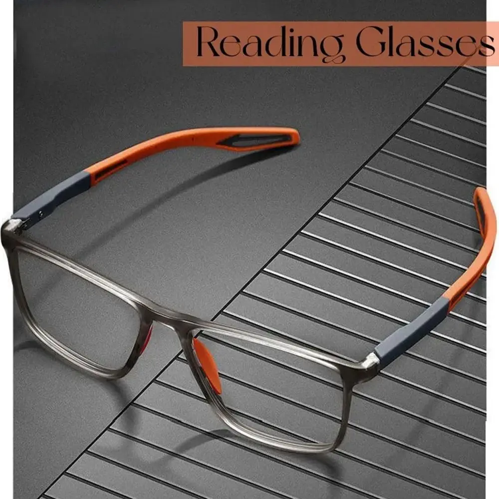 Fashion Sport Square Reading Glasses Ultralight Anti-blue Light Presbyopia Eyeglasses Unisex Far Sight Optical Eyewear Diopters