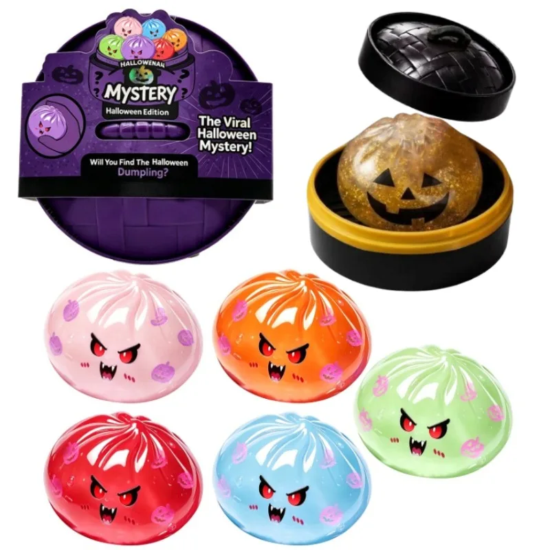Simulation Skeleton Demon Vampire Dumpling Squishy Pressure Ball Slow Rebound Soft Pinch Stress Relief Squeeze Toys Halloween - view 3