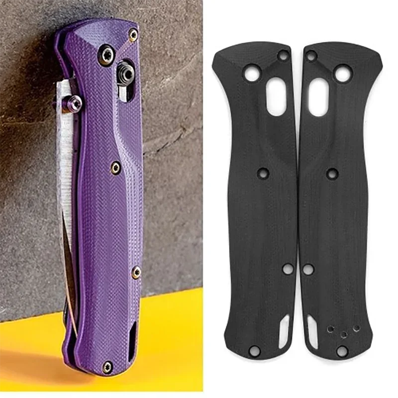 1 Pair G10 Folding Knife Handle Grip Patch Scales for Benchmade Bugout 535 Knives Butterfly DIY Making Repair Accessories Parts