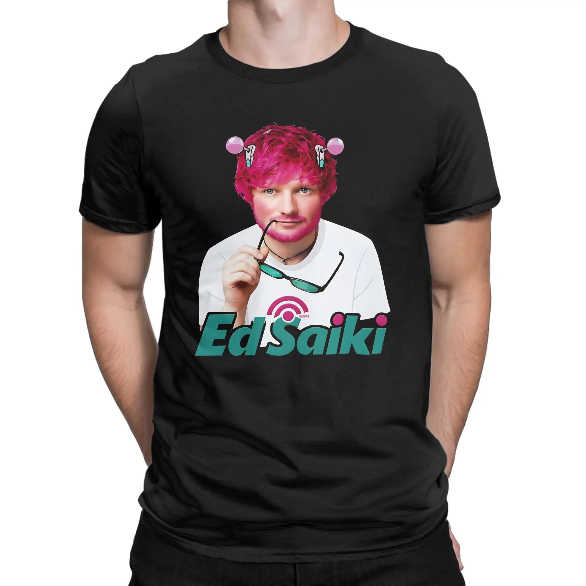 Ed Sheeran Classic Saiki Kusuo Funny 100% Cotton T-Shirt Tops Tees For Men