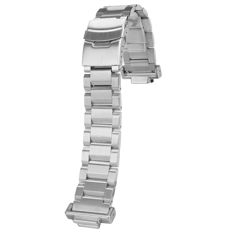 Retrofit pulseira de aço inoxidável sólido para casio gm/ga2100 gbx100 ga100/110 dw5600 dw5000 5610 série pulseira de relógio masculino
