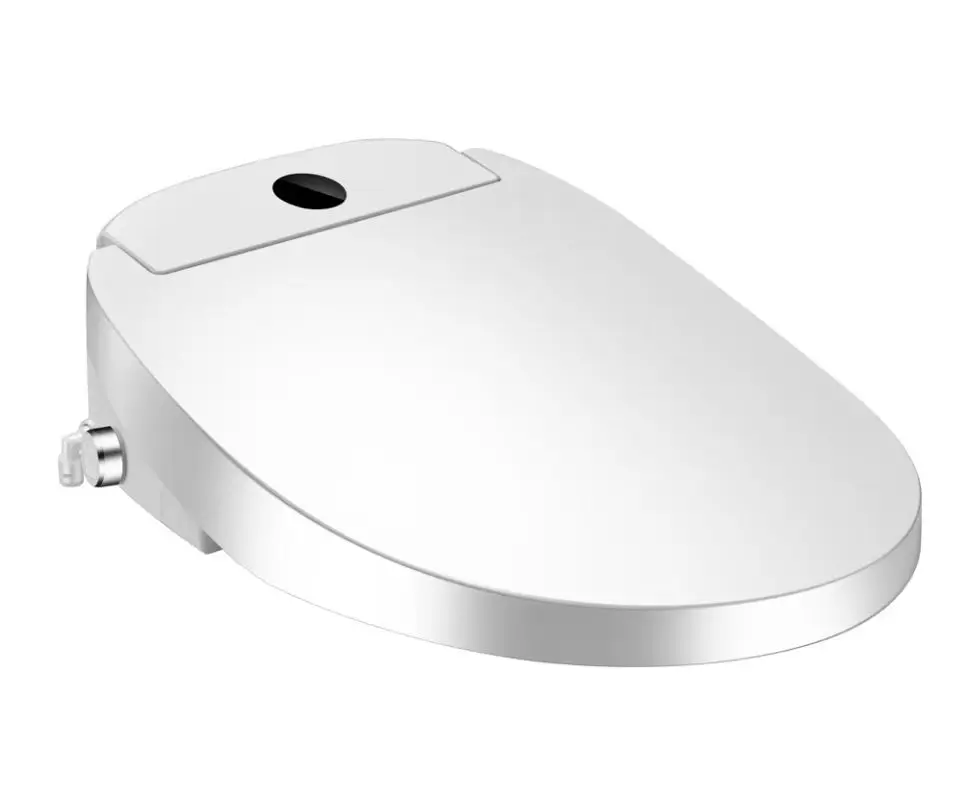 Elongated Closed Front Automatic Opening Electric Heated Bidet Smart Toilet Seat Cover Lid with Remote Control