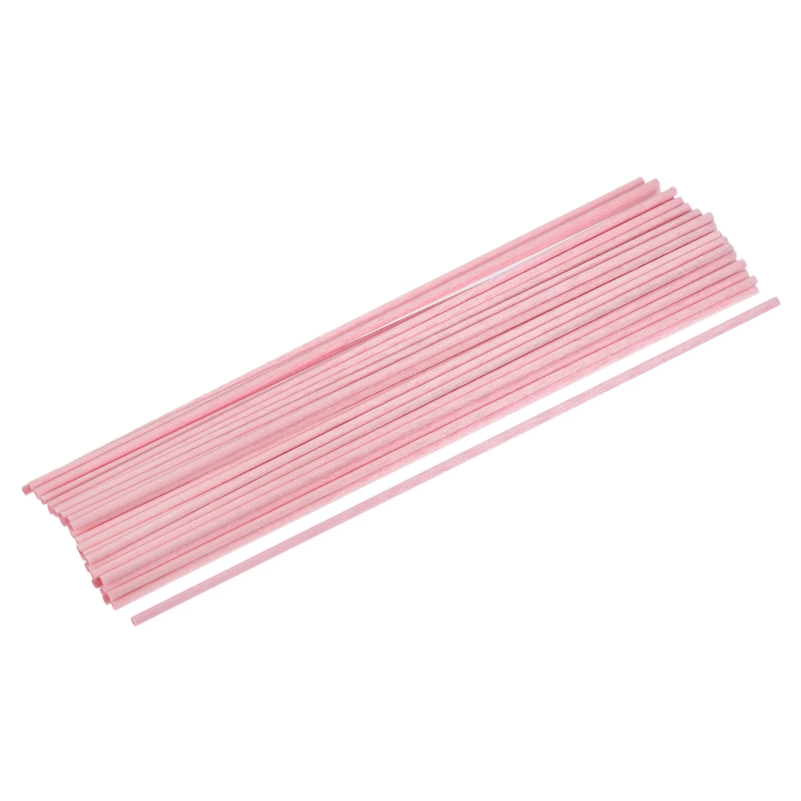 

50Pcs 22cmx3mm Fiber Reed Diffuser Sticks Pink Air Freshener Decorative Fragrance Essential Oil Refill Sticks for Home Fragrance