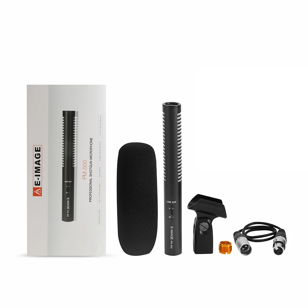 EIMAGE PM-500 Super-caridod 48V Phantom Power Video Wireless Interview Microphone