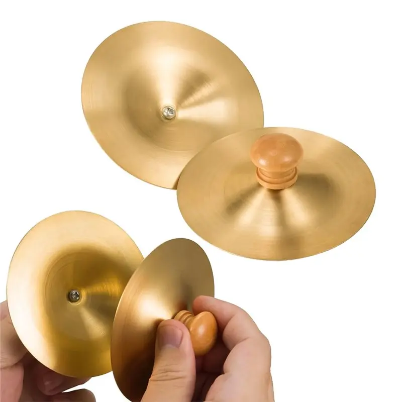 ABVE-Professional 2 قطعة الصنج النحاسي 3.5 "آلة موسيقية قرع صغيرة للرقص الشرقي والأداء المباشر