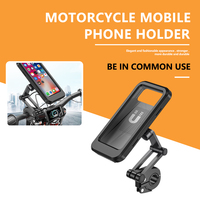 Motorcycle Bike Waterproof Mobile Phone Holder Support Universal Bicycle GPS Swivel Adjustable Accessories Cellphone Holder