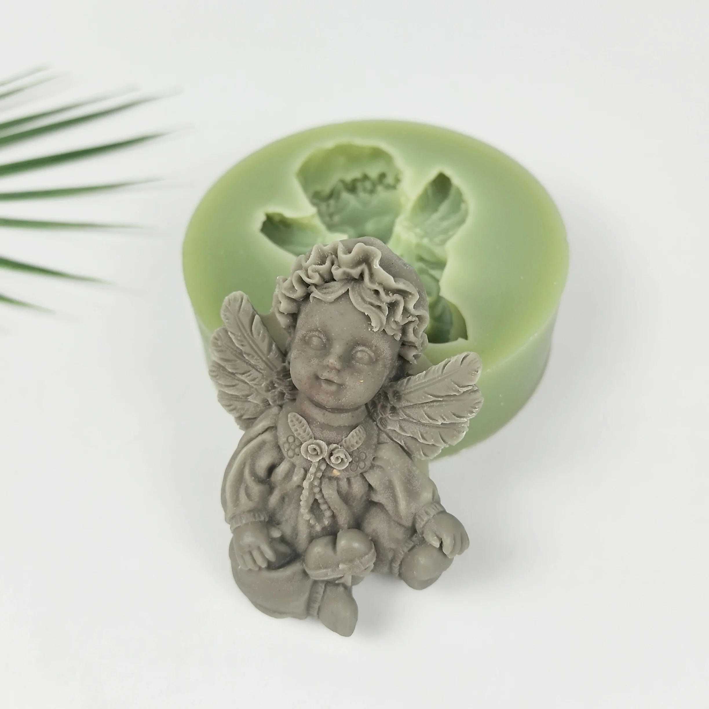 

Angels Mold European Style Angel Wings Moulds Soap Molds Silicone 2D Wedding Birthday Clay Resin Mould