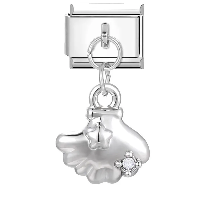 WG 1pc Italian Charm Dream Pendant Ocean Series Fits 9mm Italian Bracelet Drop Dangle Charm Jewelry For Family