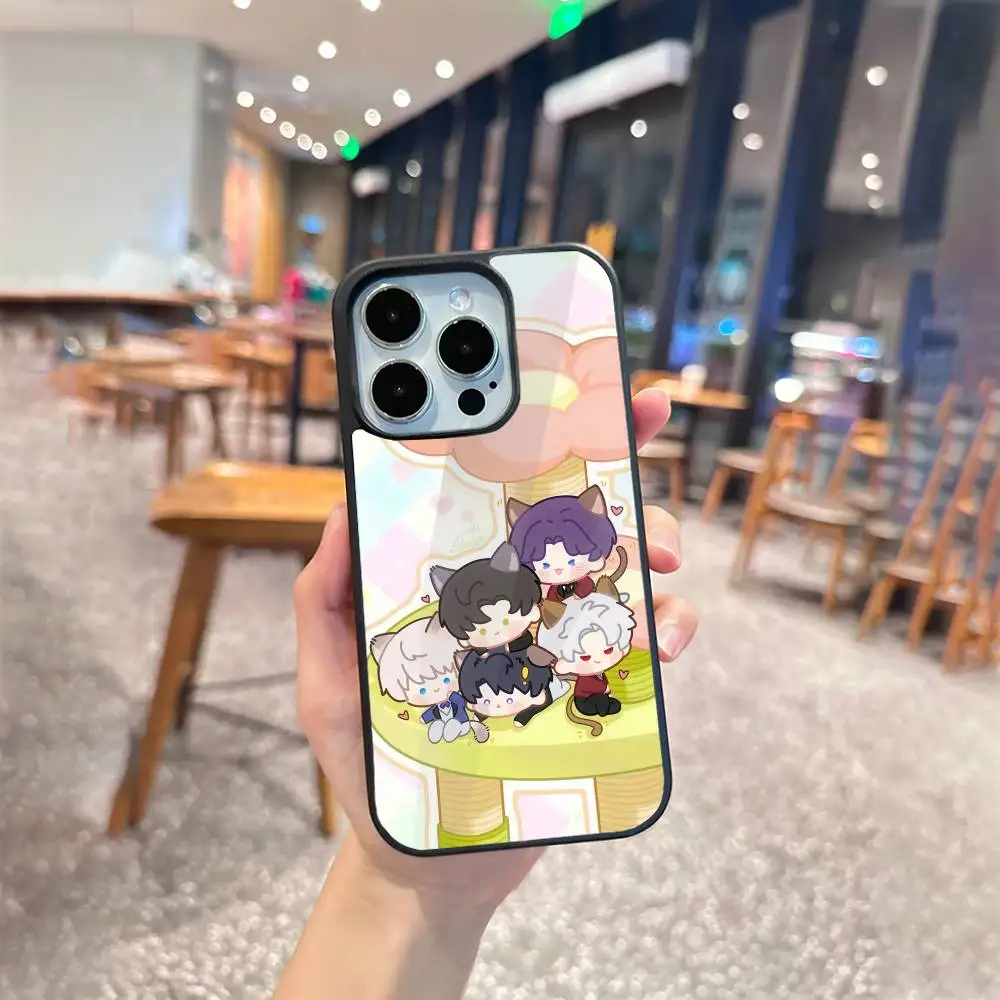 Game Cute Love And D-Deepspace Phone Case For iPhone17,16,15,14,13 Plus,Pro Max Magnetic For Magsafe Wireless Charging