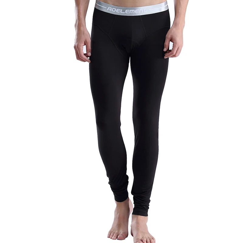 Men's long Johns single thin tight-fitting underpants youth thread pants thermal pants slim-fit autumn and winter leggings