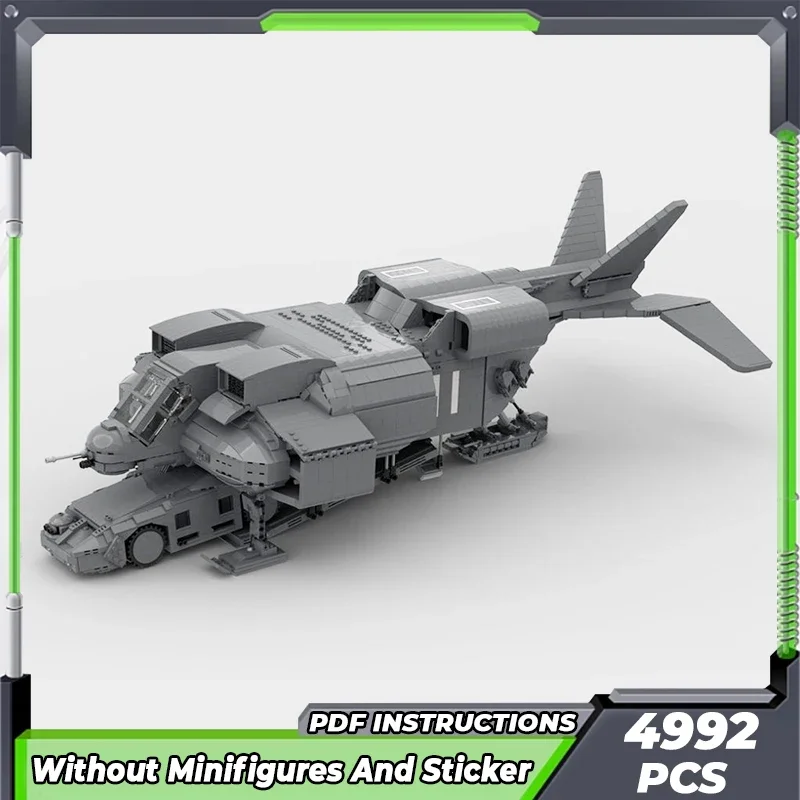 Moc Building Bricks Military Alien Dropship Cheyenne UD-4L With M577 Apc Technology Blocks Gifts Christmas Toys DIY Set Assembly