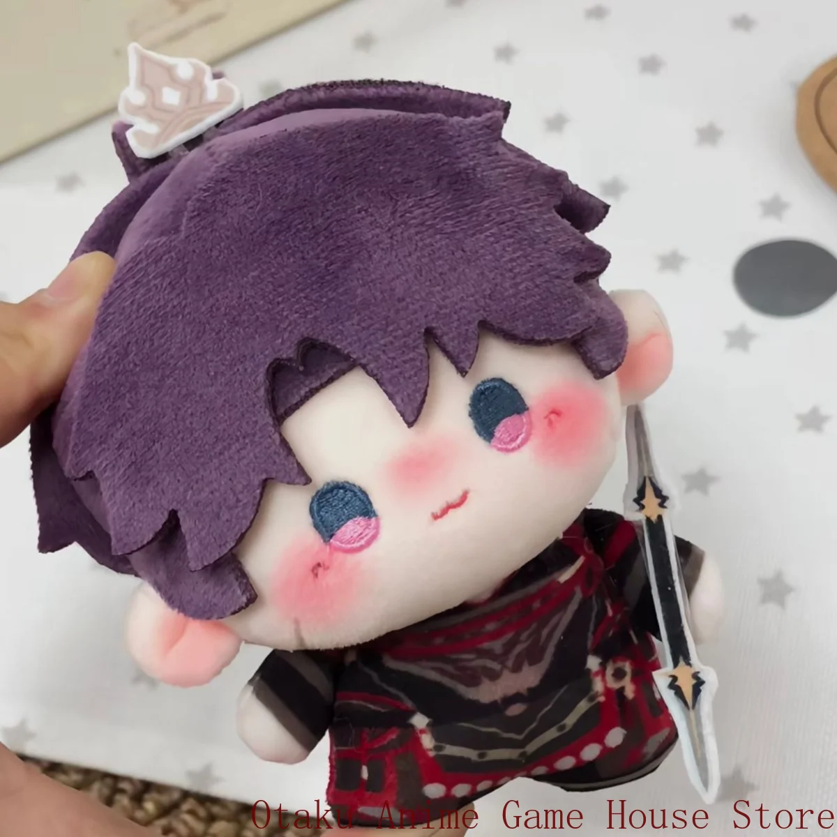10cm Love and Deepspace Rafayel Kawaii Plush Doll Anime Stuffed Toy Keychain Fluffy Pendant Mascot Birthday Gift Xmas Cosplay