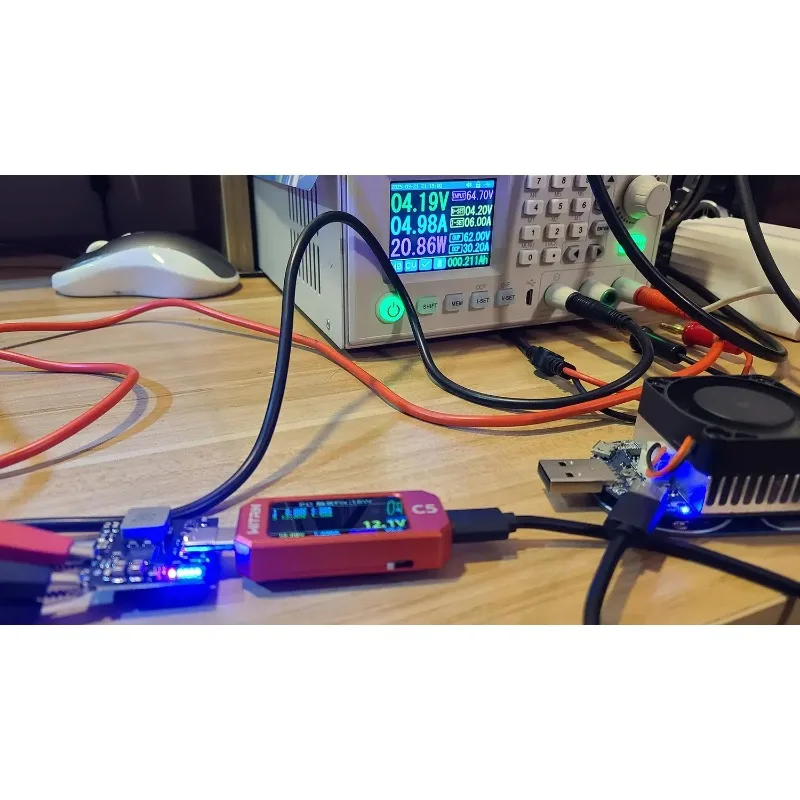 SW6106 PD3.0 Fast Charge 18W 4A - 1S 3.7-4.2V Li-ion Battery Charger Discharge Board W/Type-C USB-A, Power Bank Core Circuit