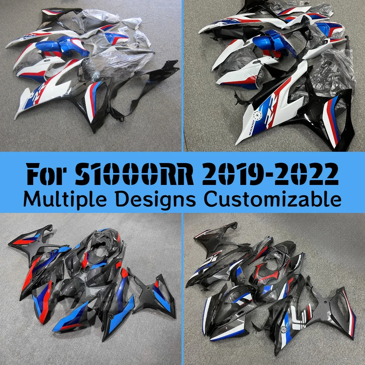 

Custom Fairings for BMW S1000RR 2019-2022 Motorcycle Bodywork Fairing Kit Fit S 1000RR 19-22