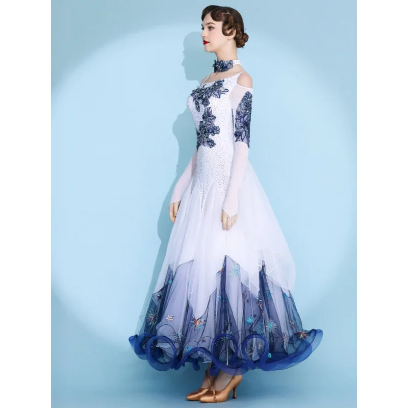 Duque du Style Windsor! Nouvelle robe de danse moderne S7075 pour spectacle de danse de salon