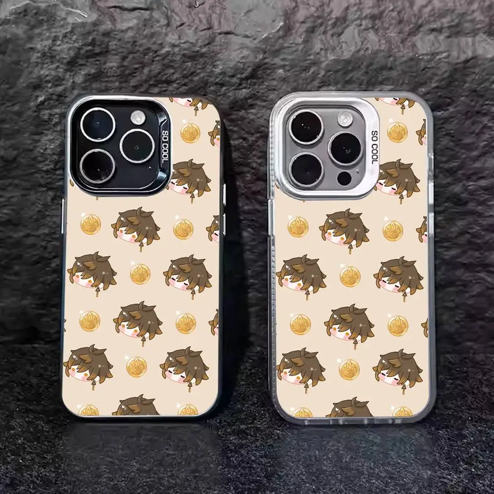 Zhongli Genshin Impact Phone Case For IPhone 11 12 13 14 15 16 17 Pro Max Plus Shockproof Fundas Back Cover